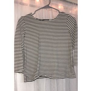 Forever 21 black and white striped sweater